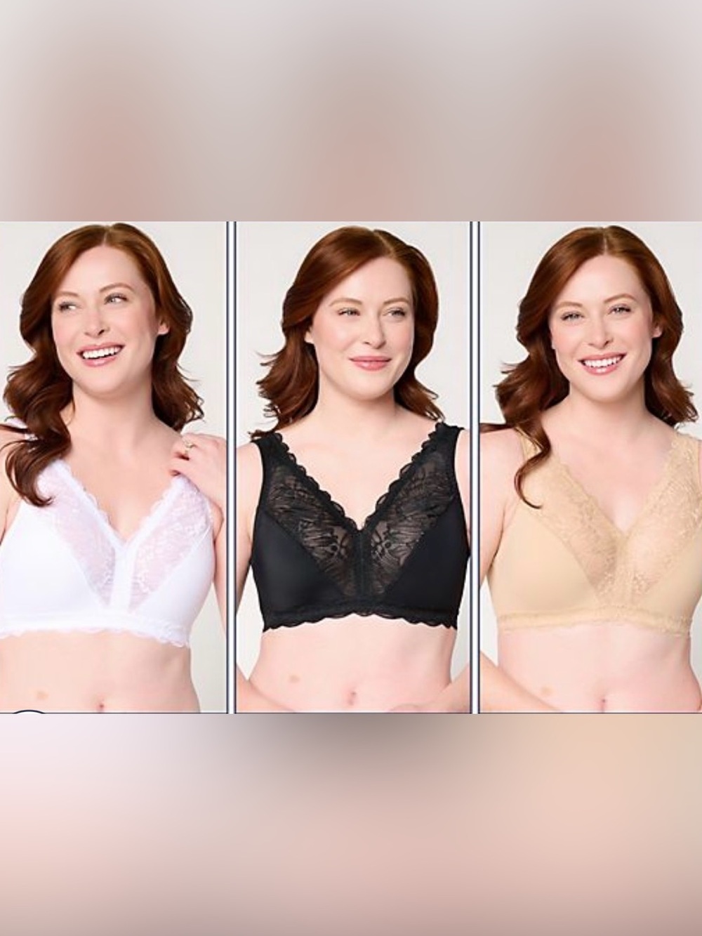 Silky microfiber & stretch lace with a wider band for extra hold & support